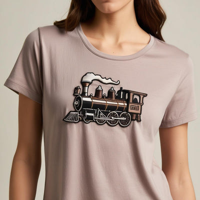 Ash Mauve, Fashionable Everyday Cotton T-Shirt for Women