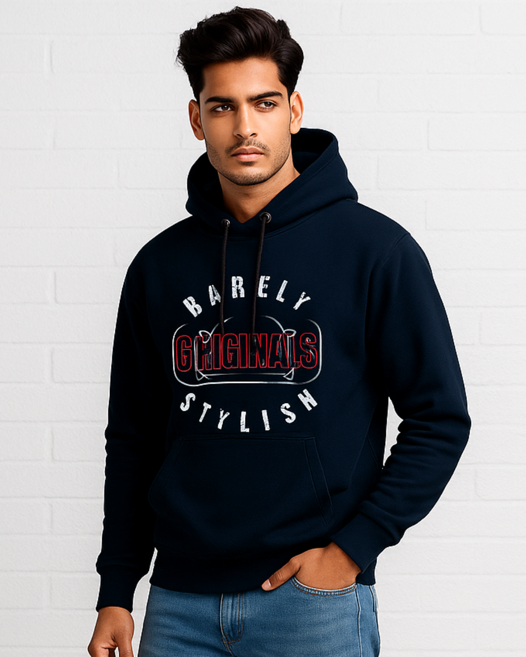 BarelyStylish Originals Hoodie - Blue