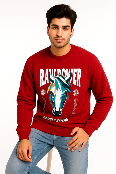 Premium Red Sweatshirt For Men