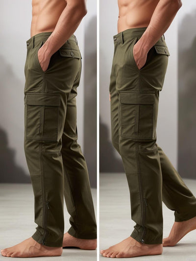 Men’s Utility Cargo Pants – Military Green Versatile, Durable, and On-Trend