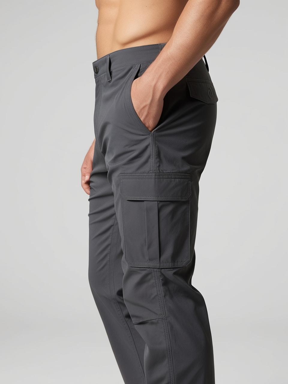 Men’s Utility Cargo Pants – Steel Grey Versatile, Durable, and On-Trend