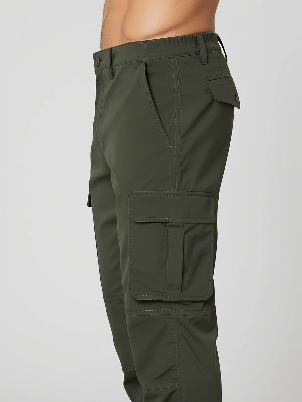 Men’s Utility Cargo Pants – Dark Green Versatile, Durable, and On-Trend