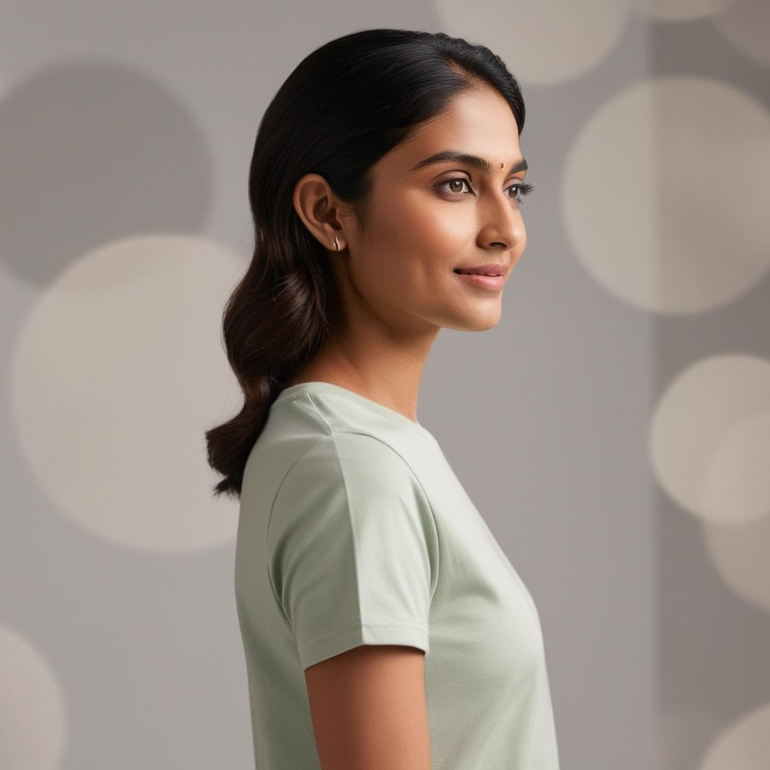 Soft & Breathable Women’s Cotton Tees – Light Mint Stay Cool & Stylish