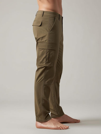 Men’s Utility Cargo Pants – Khaki Versatile, Durable, and On-Trend