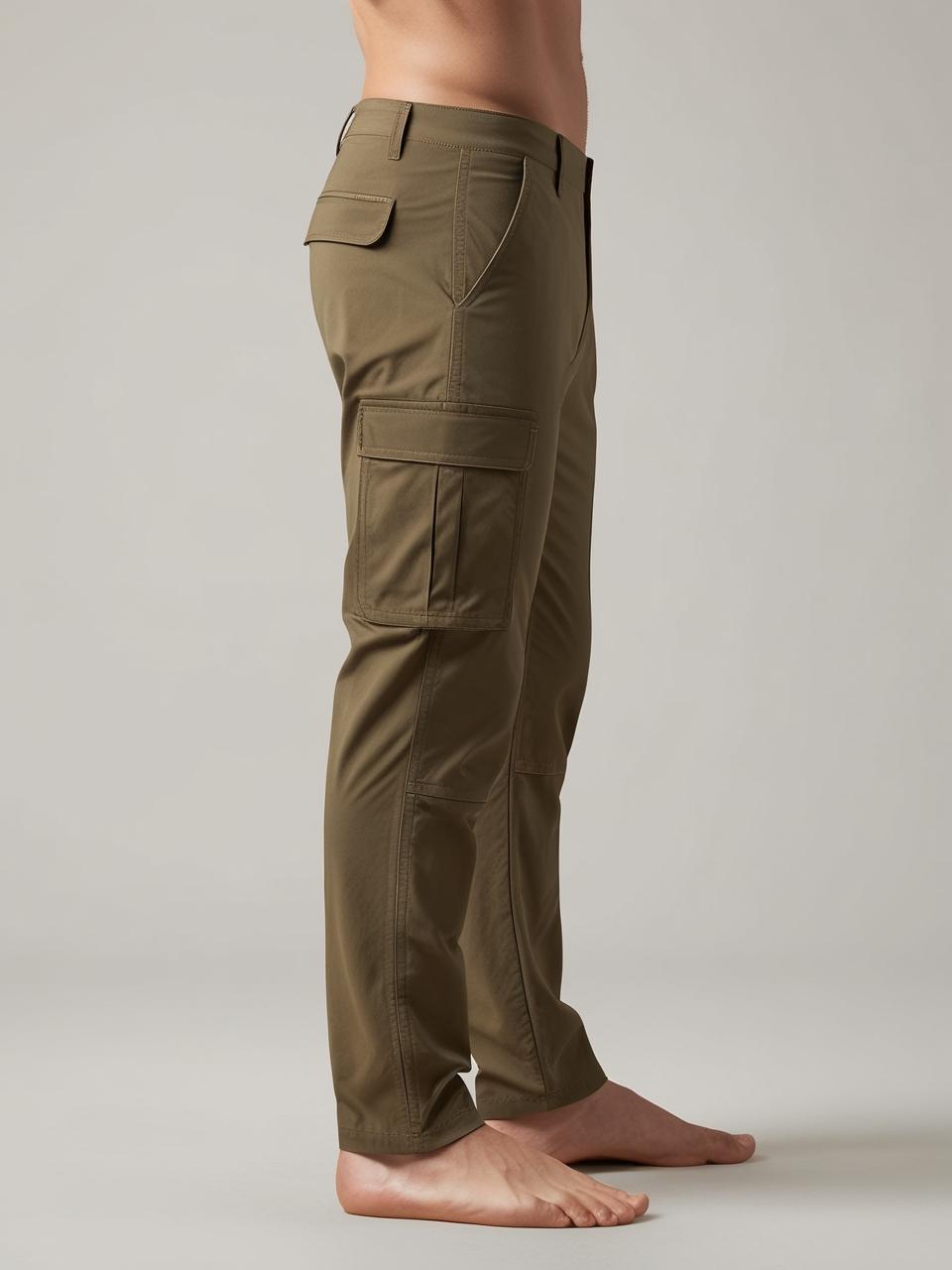 Men’s Utility Cargo Pants – Khaki Versatile, Durable, and On-Trend