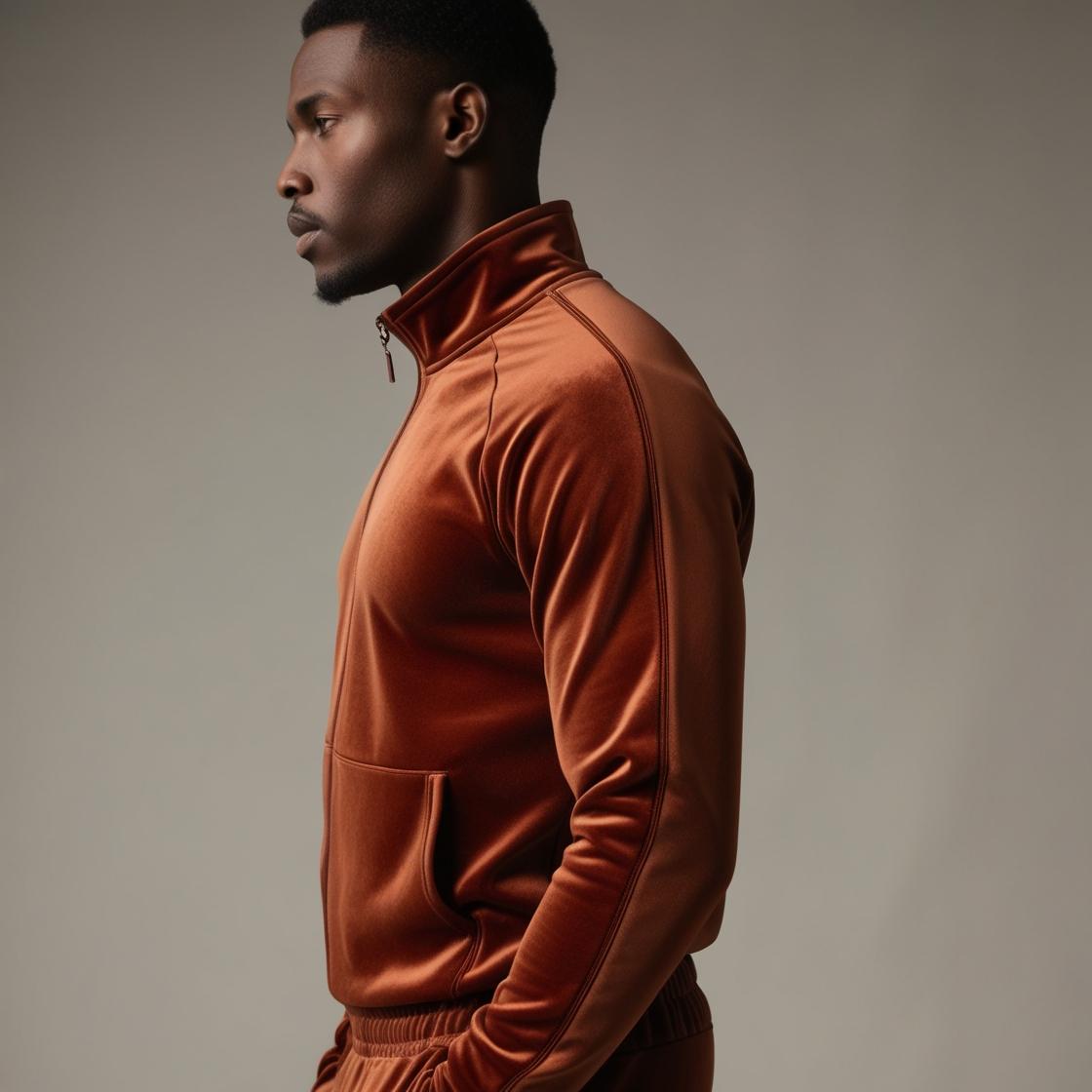 BarelyStylish Men’s Tracksuit | Rusty Brown | Premium Soft Fabric for All-Day Wear