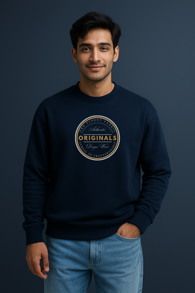 Premium Navy Blue Sweatshirt for Men