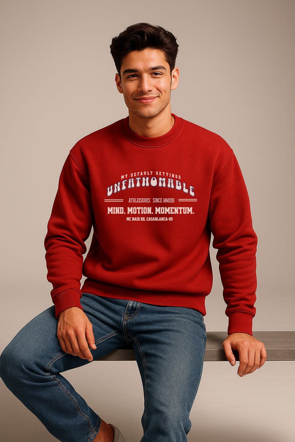 Premium Fleece Cotton Sweatshirt for Men | Unfathomable