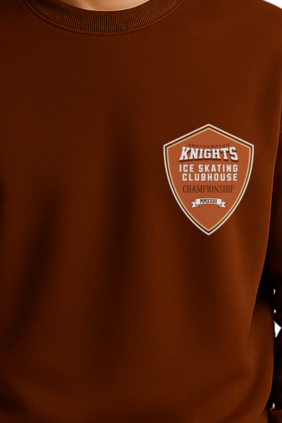 Brown Sweatshirt Premium Fabric Closeup