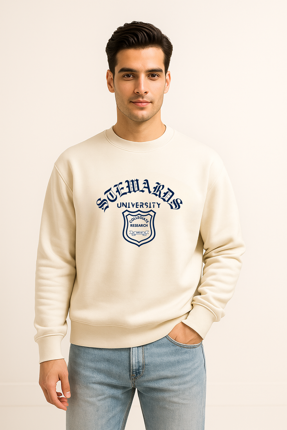 Premium Fleece Cotton Sweatshirt for Men | Stewards University