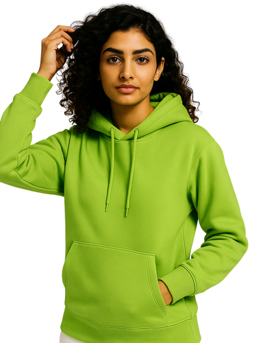 Fluorescent Green Hoodie for Women