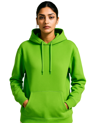 Original Green Hoodie for Women with Kangaroo Pocket