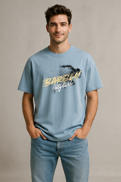 Men's Premium Cotton Oversized T-Shirt – Minimal Street Style | BarelyStylish