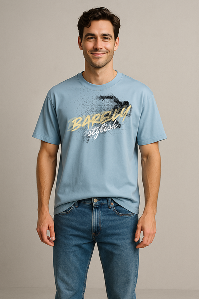 Men's Premium Cotton Oversized T-Shirt – Minimal Street Style | BarelyStylish