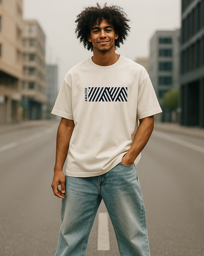 GenZ White Cotton TShirt for Men