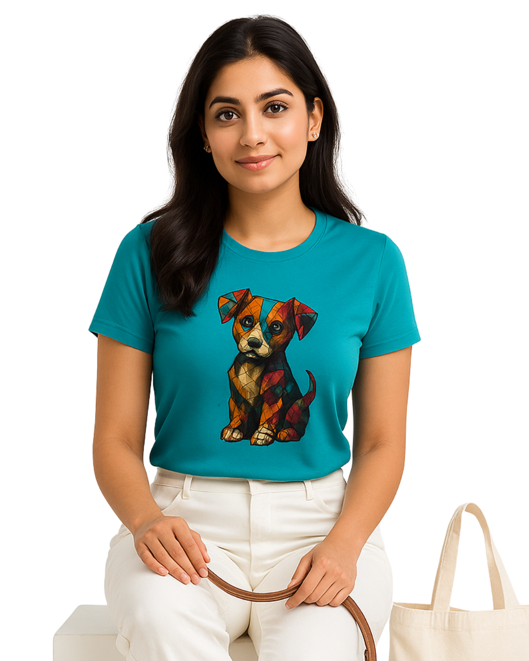 Women's Cotton Crewneck T-Shirt – Dog Lover