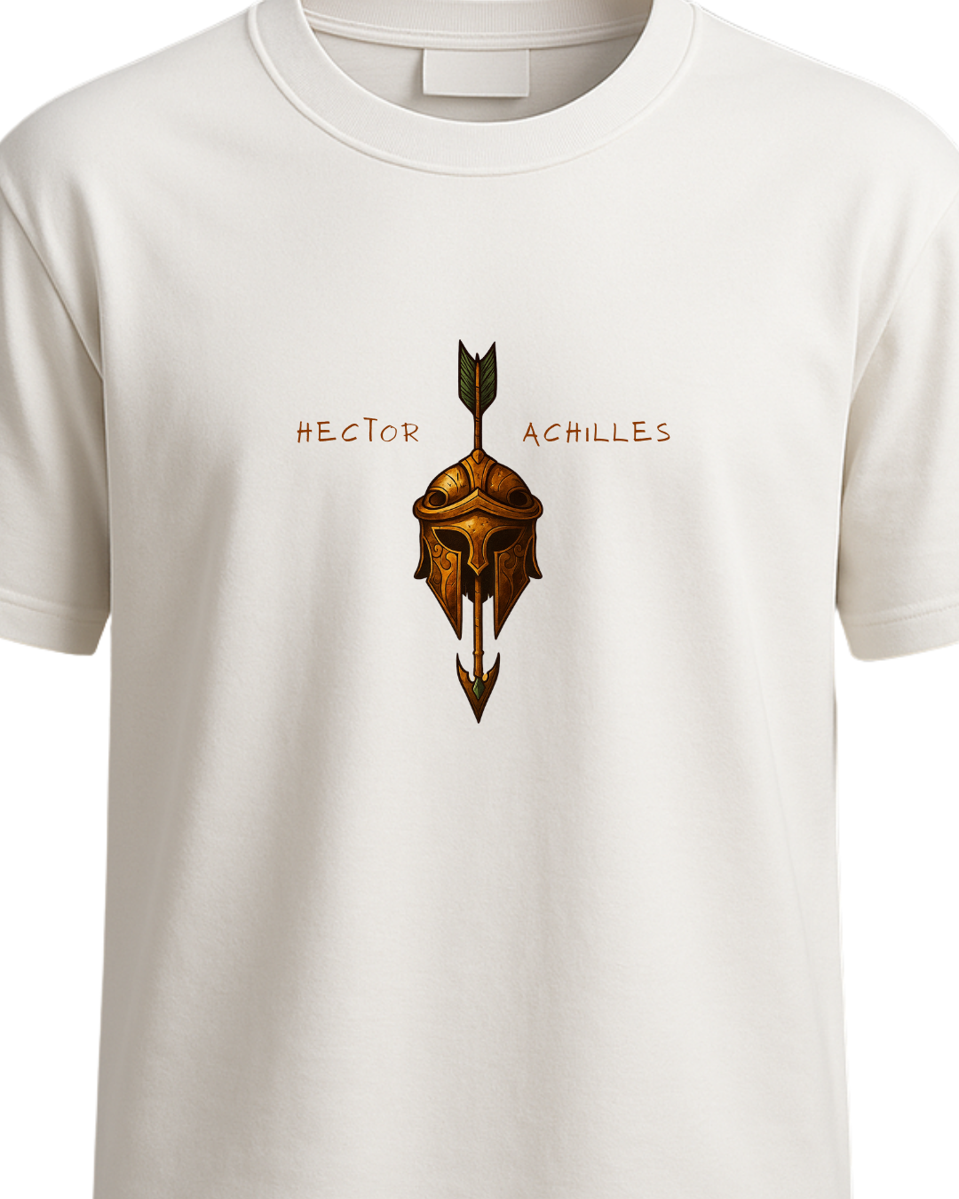 Men's Premium Cotton Blend Crewneck | Hector Vs Achiles