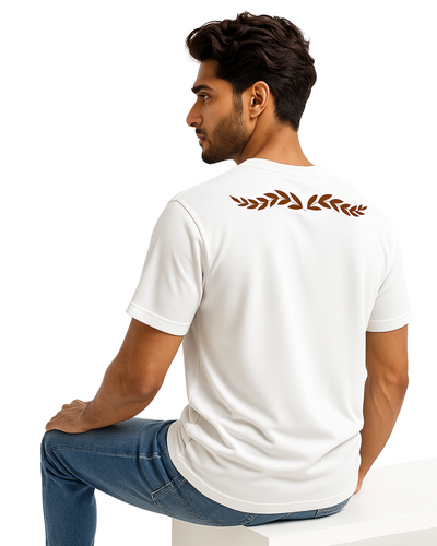 Stylish Cotton White T-Shirt for Men
